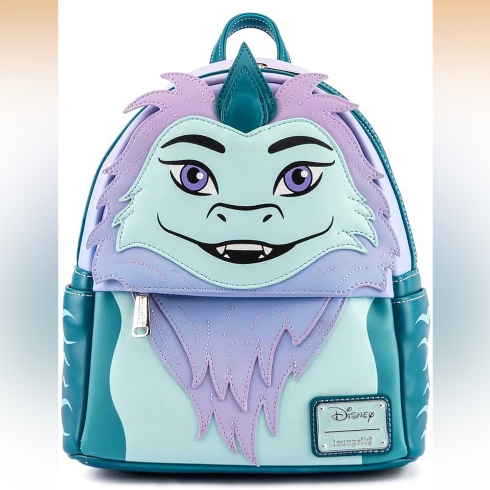 NWT Loungefly Disney Raya and the Last Dragon, Sisu Backpack - Teal and Lavender